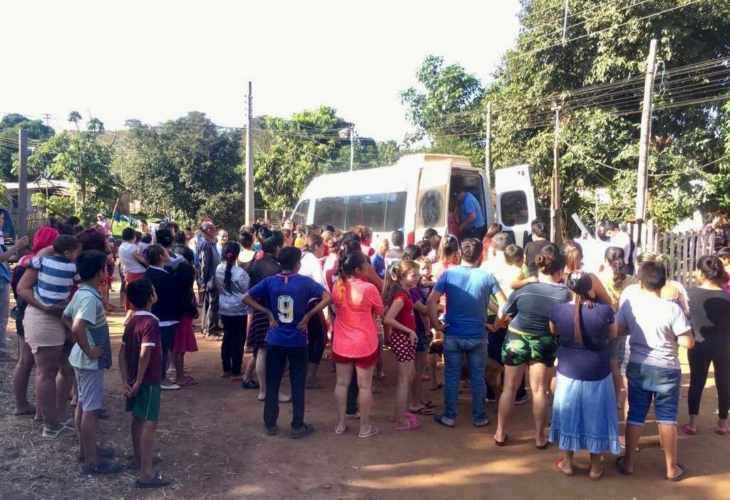 UPE entrega donaciones a Hogar las Tias y familias del barrio Maria Auxiliadora